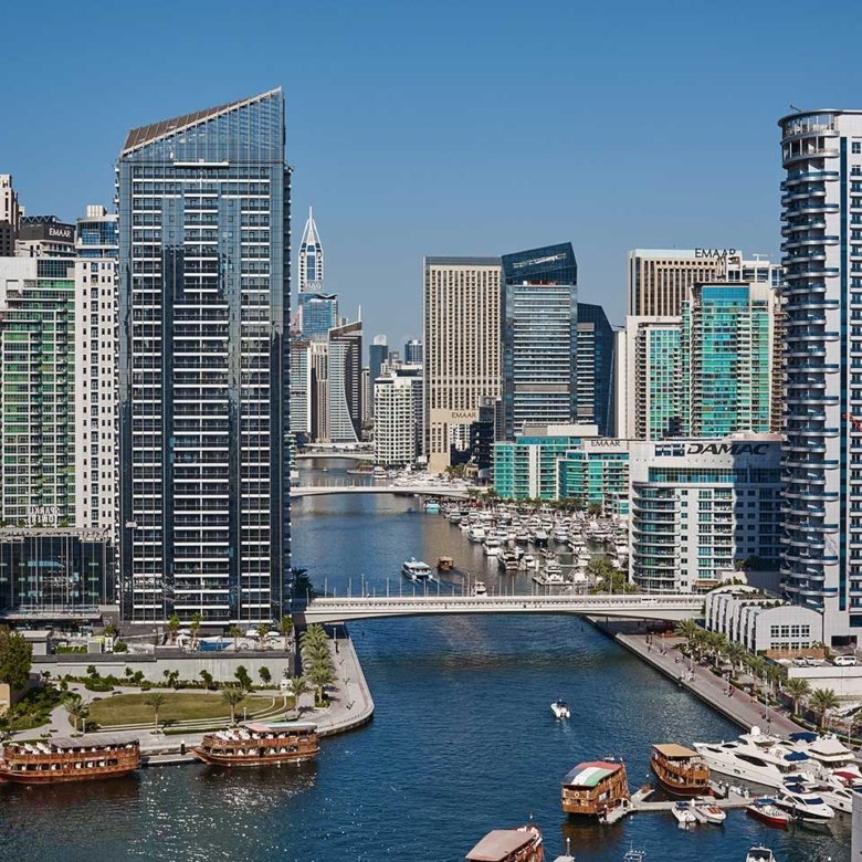 Contemporary apartment complex