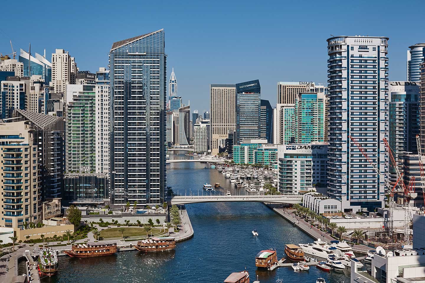 Contemporary apartment complex